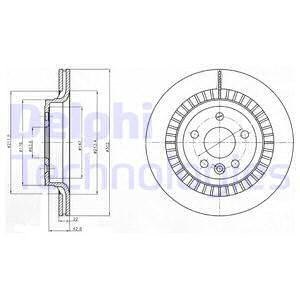 TARCZA HAMULCOWA TYŁ DELPHI BG4270 