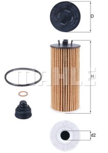 FILTR OLEJU BMW MAHLE OX8151D 