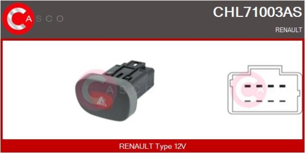 PRZELACZNIK AWARYJNYCH 8PIN