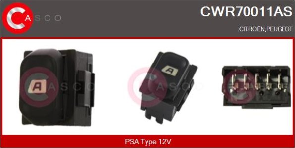 PRZELACZNIK PODNOSNIKA SZYBY L/P 5PIN