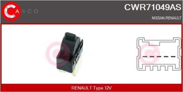 PRZELACZNIK PODNOSNIKA SZYBY L/P 5PIN