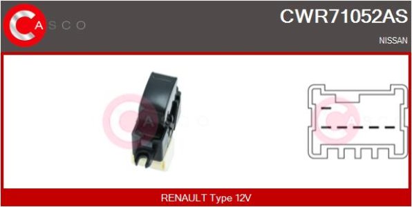 PRZELACZNIK PODNOSNIKA SZYBY L/P 6PIN