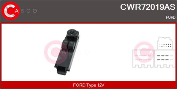 PRZELACZNIK PODNOSNIKA SZYBY PL 13PIN