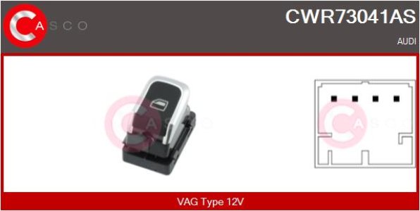 PRZELACZNIK PODNOSNIKA SZYBY PP 4PIN