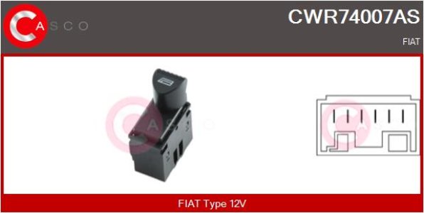 PRZELACZNIK PODNOSNIKA SZYBY L/P 6PIN