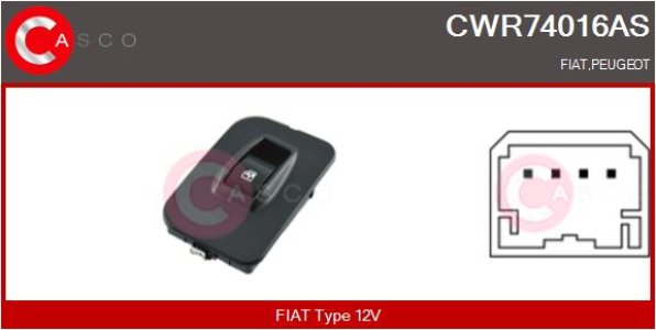 PRZELACZNIK PODNOSNIKA SZYBY PP 4PIN