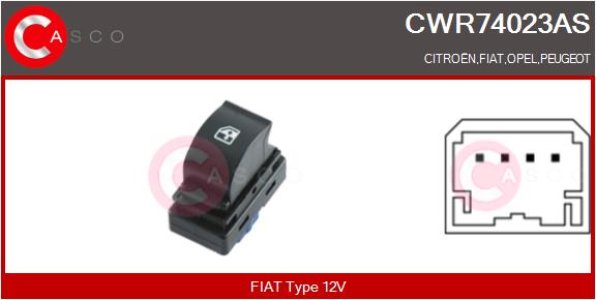 PRZELACZNIK PODNOSNIKA SZYBY PP 4PIN