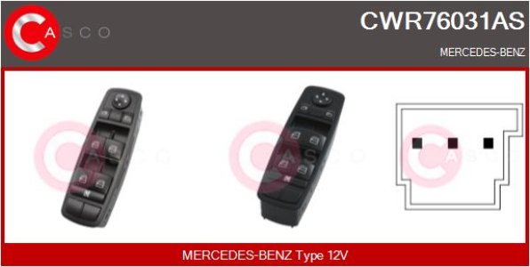 PRZELACZNIK PODNOSNIKA SZYBY PL 12PIN