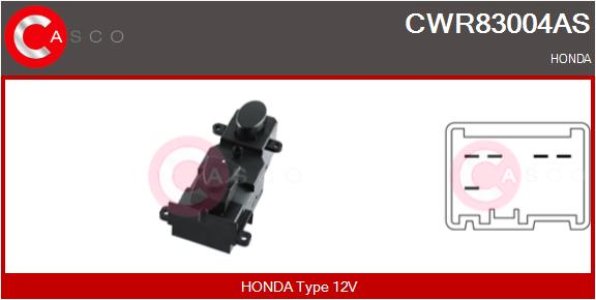 PRZELACZNIK PODNOSNIKA SZYBY L/P 8PIN