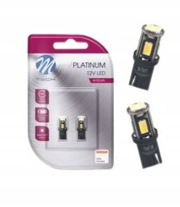 ZAROWKA LED 12V W5W 2W BIALA 6X SMD