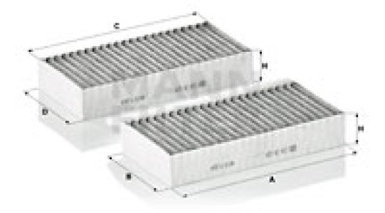 FILTR KABINY WEGLOWY