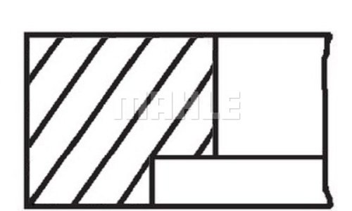 Pierścienie tłokowe FORD MAHLE 013RS001350N0 