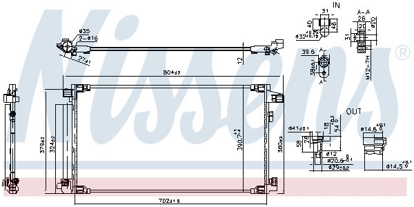 CHŁODNICA KLIMATYZACJI TOYOTA