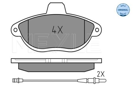 KLOCKI HAM. CITROEN P. JUMPY/SCUDO/EXPERT 97- Z CZUJNIKIEM