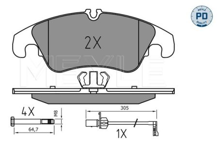 KLOCKI HAM. AUDI P. A4/A5/Q5 1,8-3,2 07-