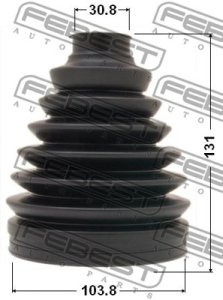 OSŁONA PRZEGUBU TOYOTA LAND CRUISER 103,8X131X31 FORD TRANSIT 2,2TDCI