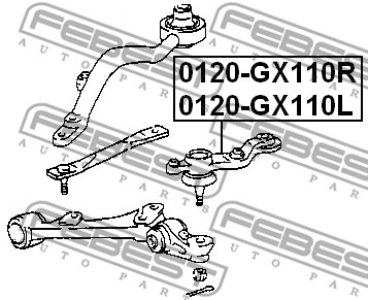 SWORZEŃ WAHACZA LEXUS P. IS200/300 PR