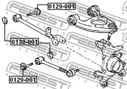 ŚRUBA WAHACZA LEXUS LS400 UCF20 1994.10-2000.08