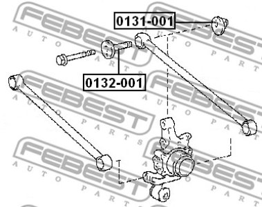 PODKŁADKA ŚRUBY WAH. (MIMOŚRODOWA) LEXUS RX300 MCU1 1998.01-2003.02 [US]