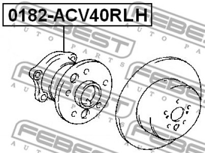 ŁOŻYSKO KOŁA TOYOTA T. CAMRY (MCV3_, ACV3_, _XV3_) LEWE