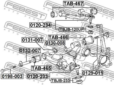 ŚRUBA ZAWIESZENIA TOYOTA LAND CRUISER UZJ200,URJ202,VDJ200 2007.09-