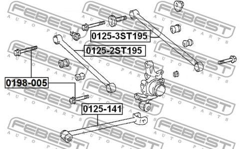 ŚRUBA ZAWIESZENIA TOYOTA CAMRY (JPP) SV2 ,VZV21 1988.08-1991.06