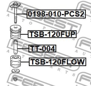 ZESTAW ŚRUB ZAWIESZENIA LEXUS GX460 URJ150 2009.11-