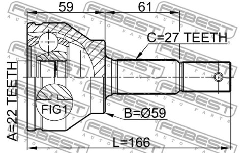 PRZEGUB ZEW. INFINITI FX/QX 22X59X27