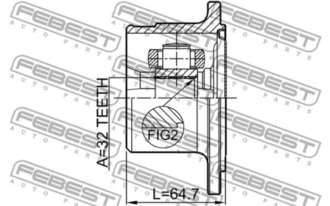 PRZEGUB WEW. NISSAN TERRANO II 32X109