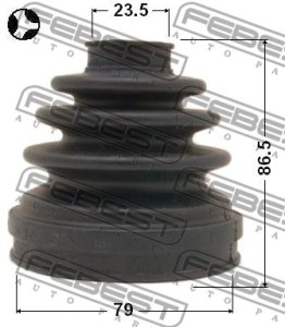 OSŁONA PRZEGUBU NISSAN WEW. X-TRAIL 79,5X85X23,5 PRIMERA/JUKE