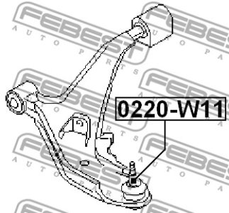 SWORZEŃ WAHACZA NISSAN P. 100NX B13 1990.10-1994.10 PRIMERA 90- LE/PR DOLNY
