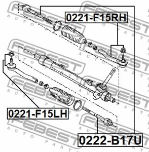 DRĄŻEK KIER. NISSAN LEAF 10- 17- NV200 14- LE/PR