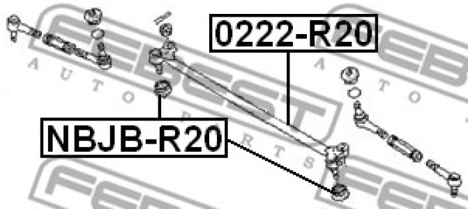 DRĄŻEK KIER. NISSAN TERRANO I/II ŚRODKOWY