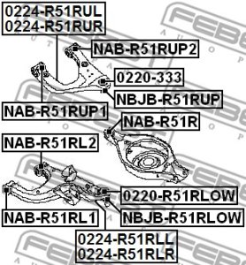 WAHACZ NISSAN T. PATHFINDER R51 2004.08-2012.09 [CA] LE
