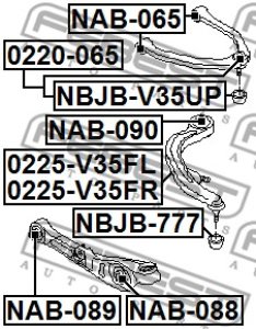 WAHACZ INFINITI P. G35 V35 2002.01-2007.06 NISSAN 350Z LE DOLNY