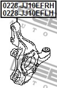 ZWROTNICA KOŁA NISSAN P. QASHQAI 07- PR