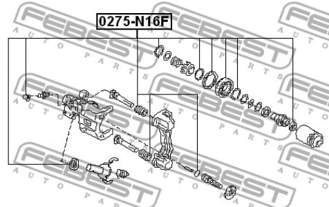 ZESTAW NAPR. ZACISKU HAM. NISSAN P. ALMERA/PRIMERA 90-