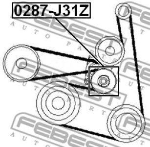 ROLKA PASKA WIELOROWK. NISSAN X-TRAIL (T30)