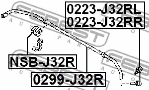 STABILIZATOR NISSAN T. MAXIMA J32 2011.01- [AR]