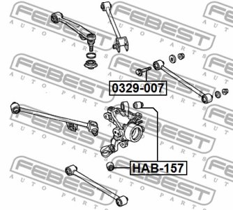 ŚRUBA WAHACZA (MIMOŚRODOWA) ACURA TL 2004-2008