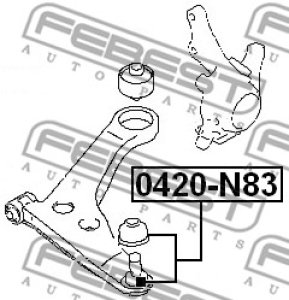 SWORZEŃ WAHACZA MITSUBISHI P. CHARIOT/SPACE WAGON GRANDIS N84W/N94W 1997-2003