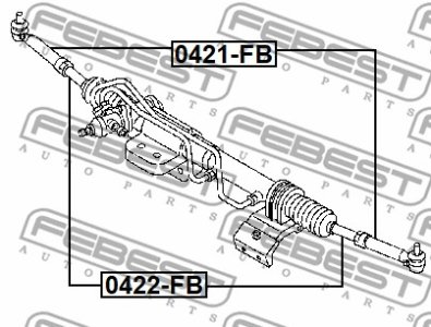 DRĄŻEK KIER. MITSUBISHI CANTER FB70AB -2003 LE/PR