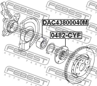 PIASTA KOŁA MITSUBISHI P. OUTLANDER II (CW_W)