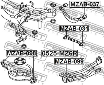 WAHACZ MAZDA T. 6 MPS GG 2005-2007 LE/PR