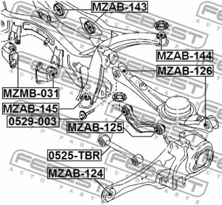 WAHACZ MAZDA T. CX-9 TB 2007-2013