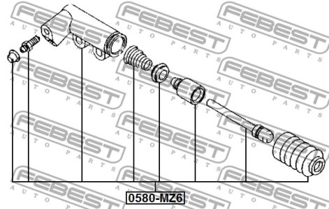 SIŁOWNIK SPRZ. MAZDA 6/CX-5 1,8-2,5 MZR 02-