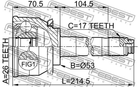 PRZEGUB ZEW. ISUZU TROOPER 26X53X17 OPEL MONTEREY