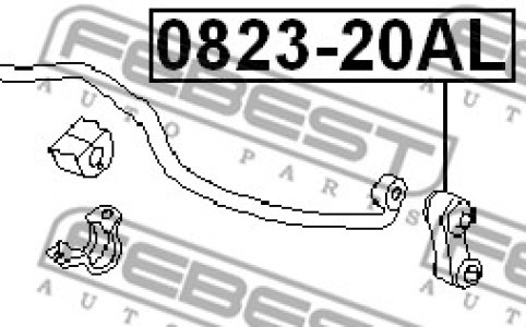 ŁĄCZNIK STAB. SUBARU P. FORESTER 97-02 LE/PR ALU