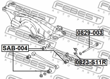 ŚRUBA WAHACZA (MIMOŚRODOWA) SUBARU FORESTER S10 1996-2002