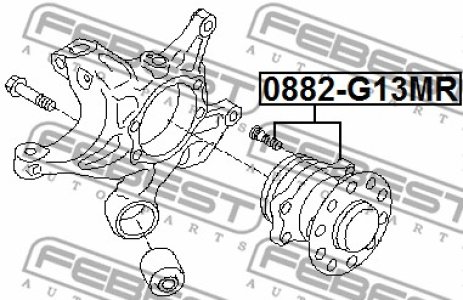 ŁOŻYSKO KOŁA SUBARU T. IMPREZA 11- FORESTER 12-
